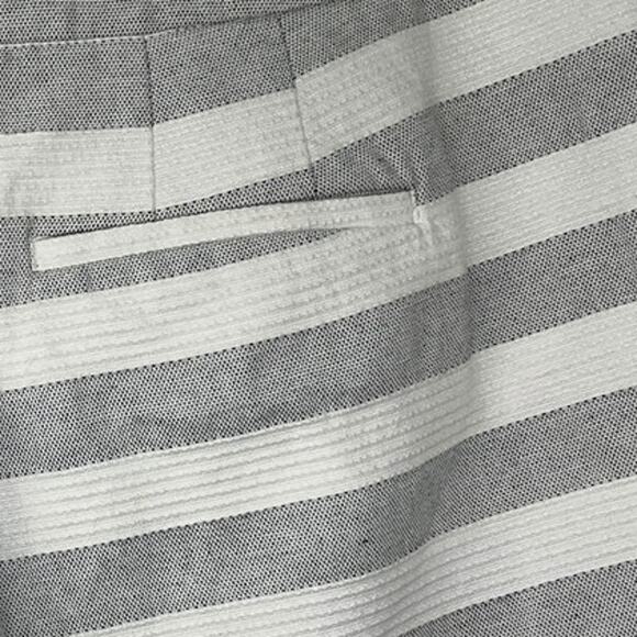 LOFT ANN TAYLOR Striped Button Accent Shorts SZ 2 - Picture 3 of 10